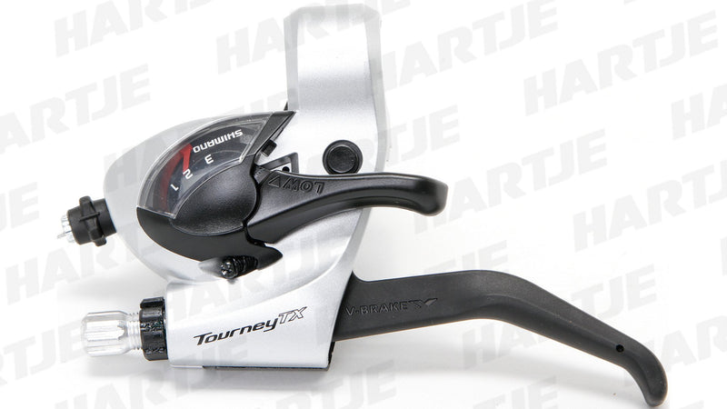 Shimano ST-TX800 Tourney TX STI lever, 3-speed, silver, left hand