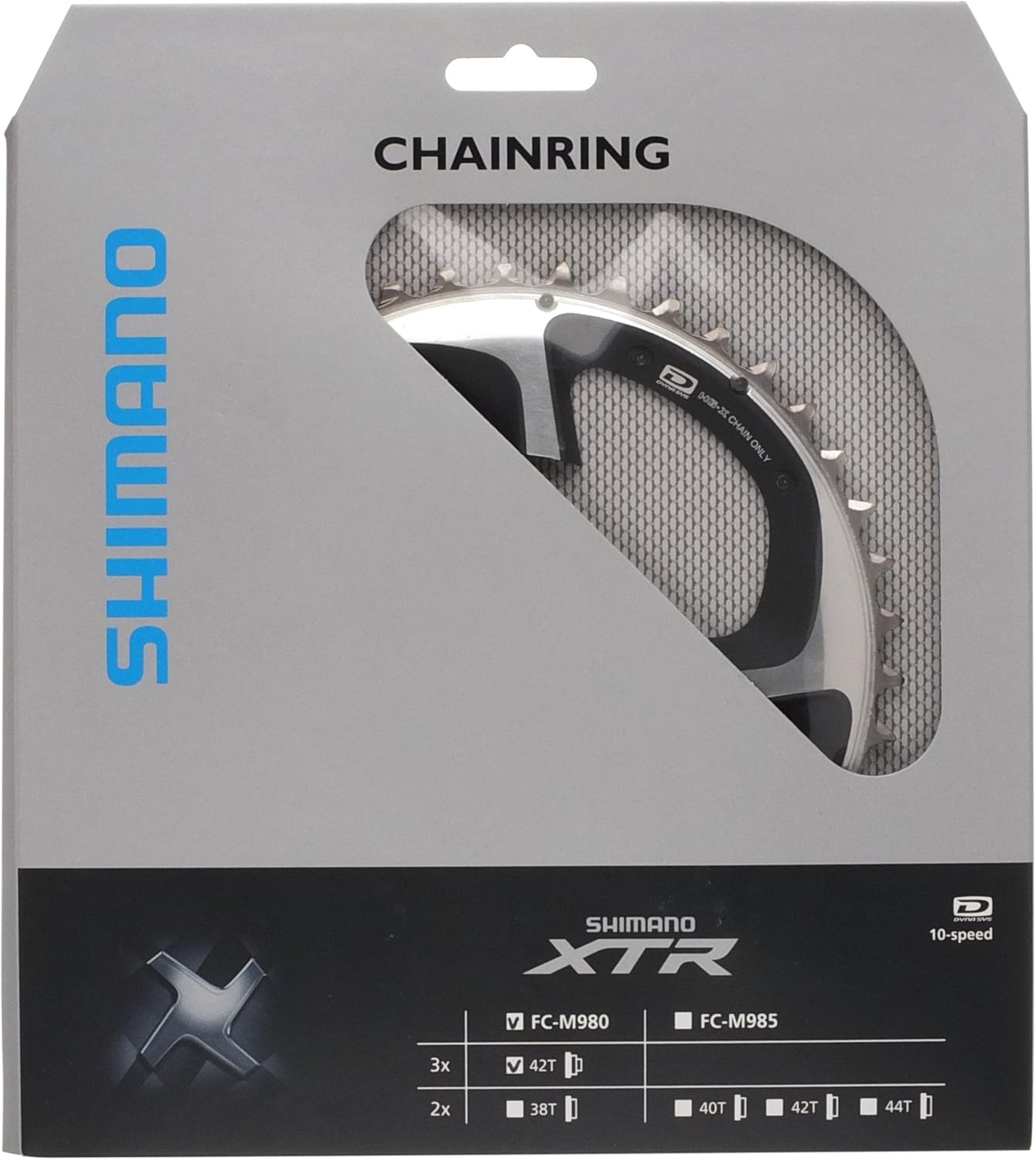 Shimano FC-M980 chainring for triple, 42T AE