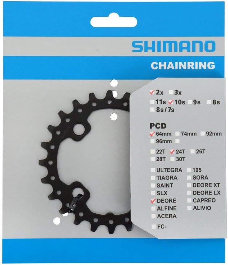 Shimano FC-M617 chainring, 24T-AZ
