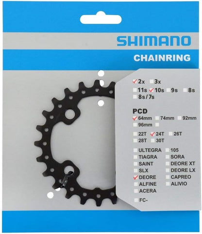 Shimano FC-M617 chainring, 24T-AZ