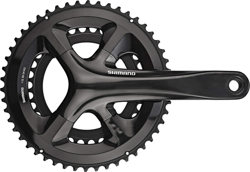 Shimano FC-RS510 double chainset, 50 / 34T, for 135/142mm axle, 175mm, black