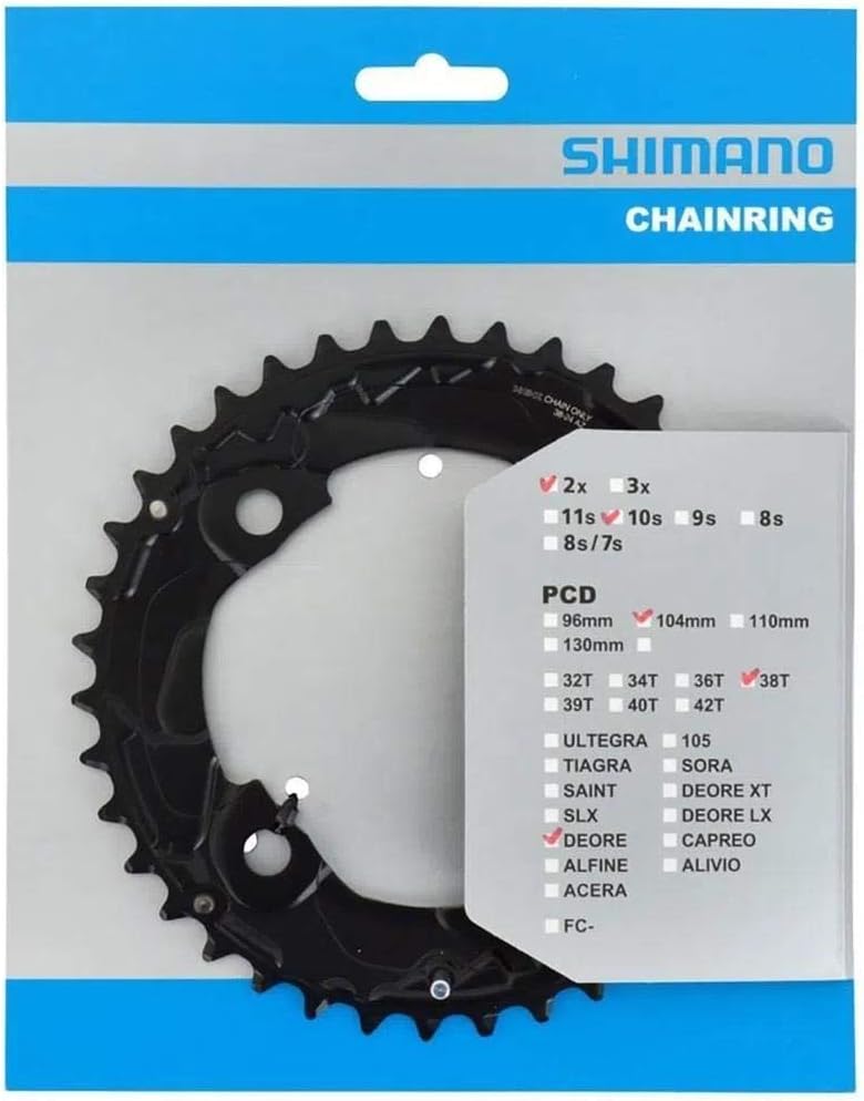 Shimano FC-M617 chainring, 38T-AZ
