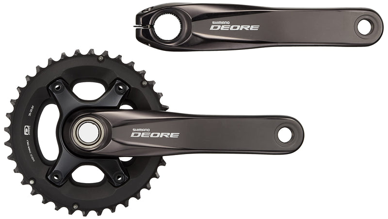 Shimano FC-M6000 Deore 10-speed chainset, 38/28T, 48.8 mm chain line, 175 mm