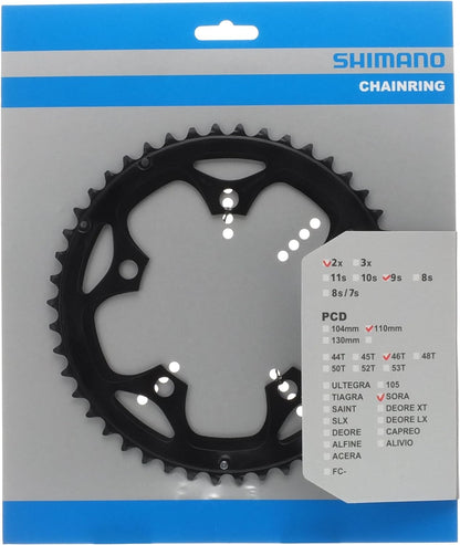 Shimano FC-3550 chainring 46T-F, black