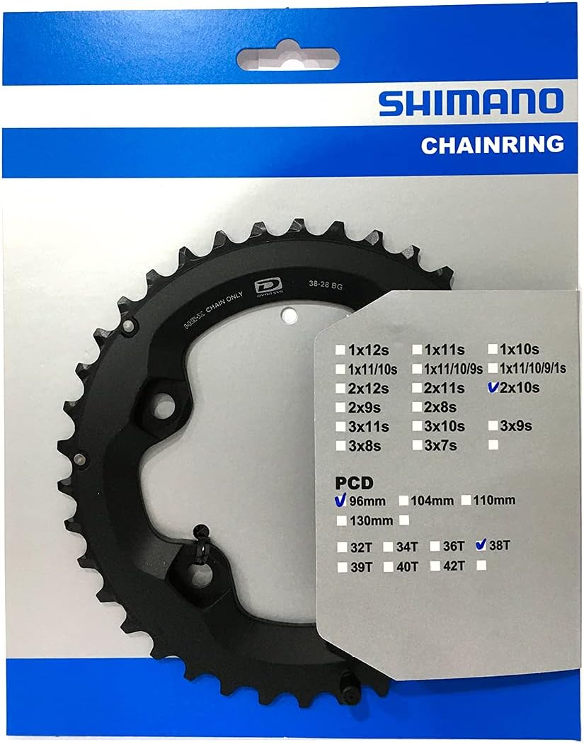 Shimano FC-M6000-2 chainring, 38T-BG