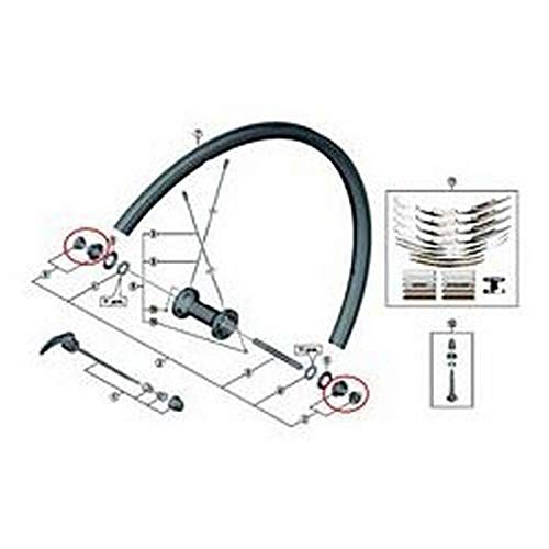 Shimano WH-RS010 right hand lock nut unit