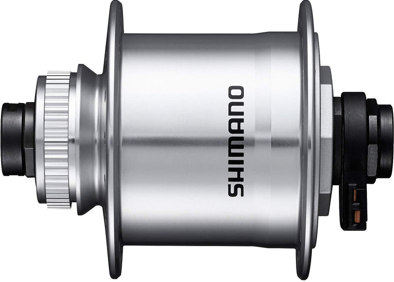 Shimano DH-UR705-3D Dynamo hub, 6v 3w, for Center Lock disc, 32h, 12x100 mm axle, silver