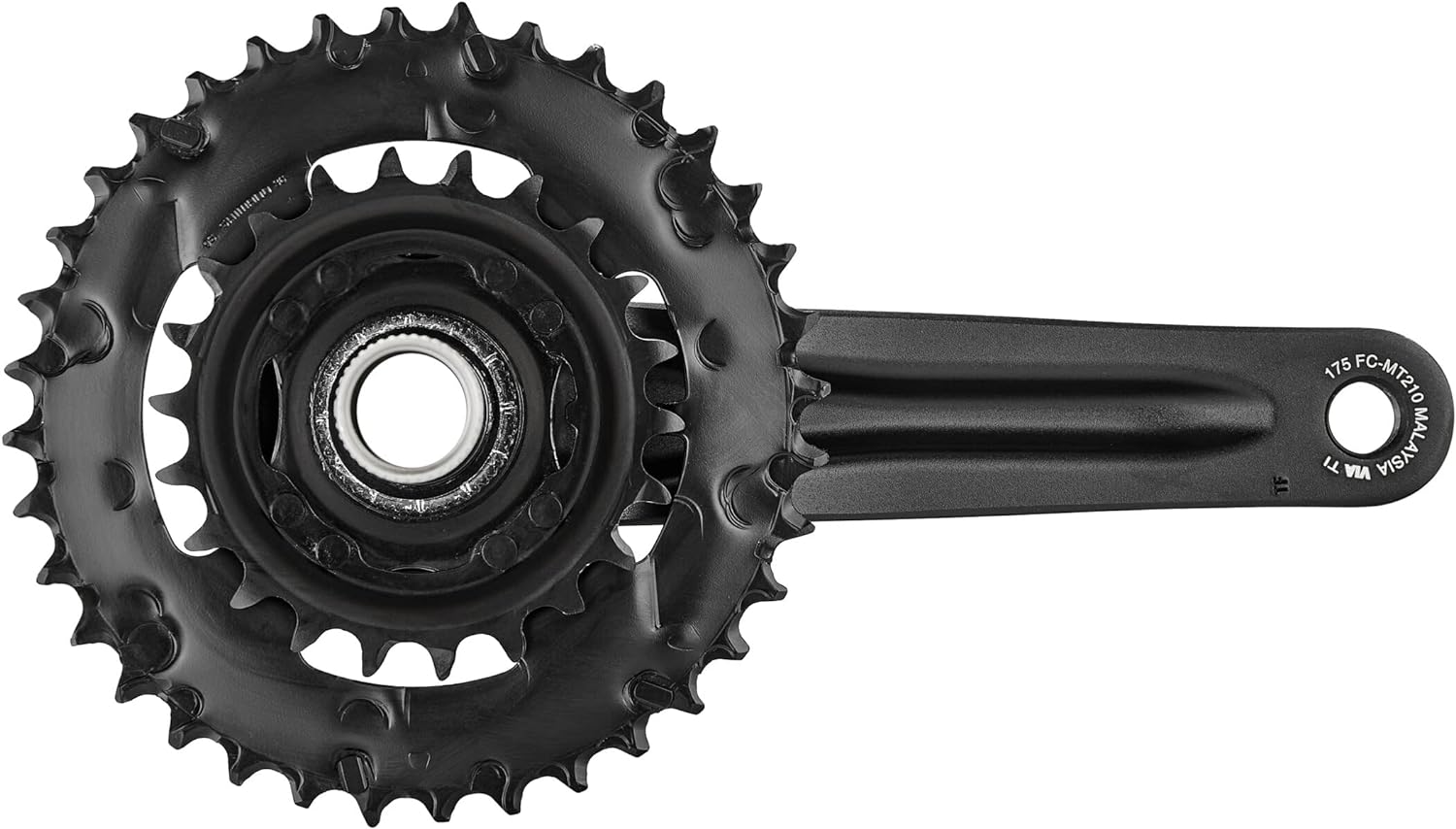 Shimano FC-MT210 2-piece chainset 9-speed, 170 mm, 36 / 22T, black w/o chainguard