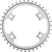 Shimano FC-5800 chainring 39T-MD for 53-39T, silver