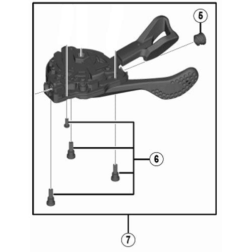 Shimano SL-M9000 right hand shifting lever unit