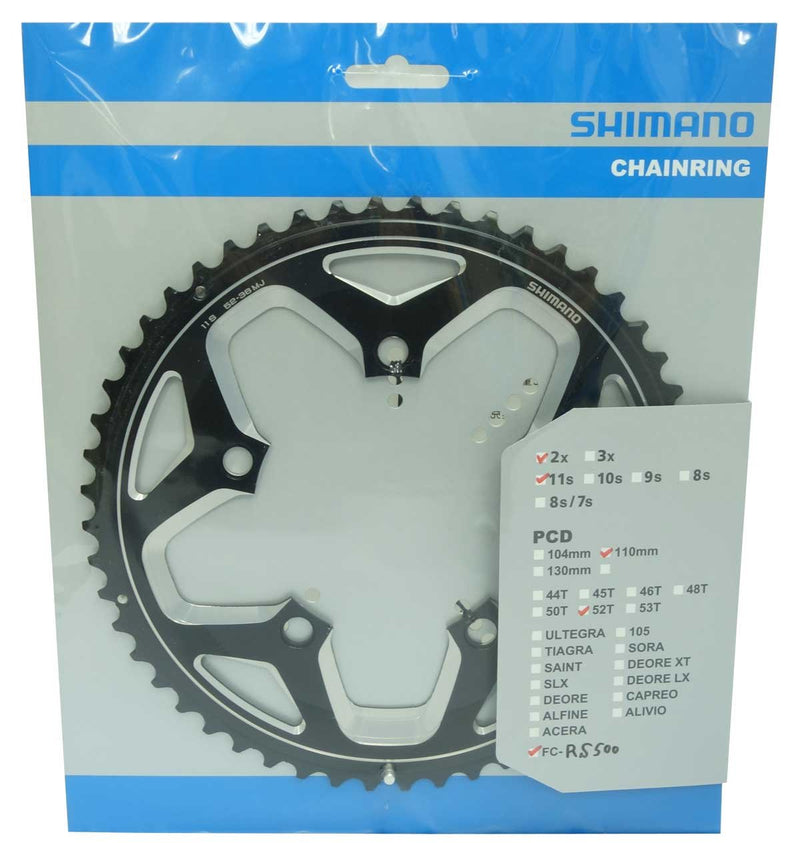 Shimano FC-RS500 chainring 52T-MJ, black