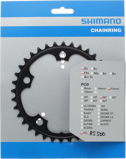 Shimano FC-RS500 chainring 36T-MJ, black