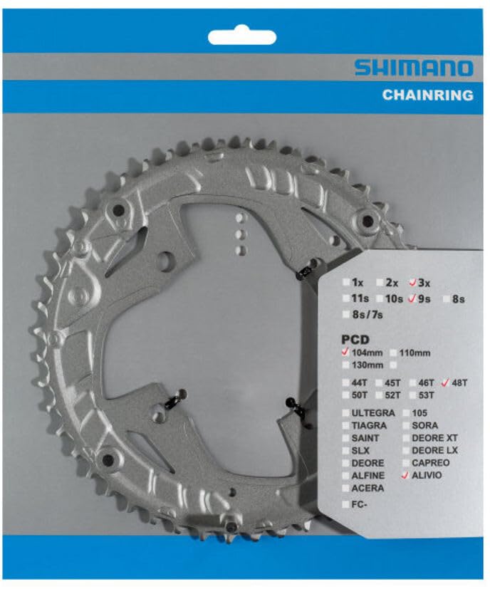 Shimano FC-T4010 chainring, 44T, silver