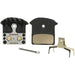Shimano J04C disc brake pads and spring, cooling fins, alloy backed, sintered