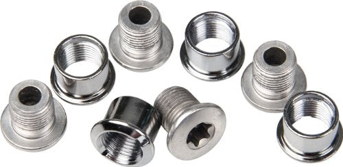 Shimano FC-M670 48-36T double gear fixing bolt, M8 x 8.5 mm and nut, set of 4
