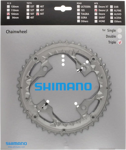 Shimano FC-T671 chainring 44T-AE for chain guard, silver