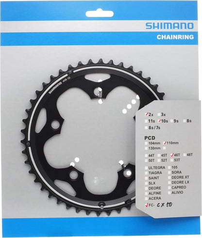 Shimano FC-CX50 chainring, 46T G-type, black