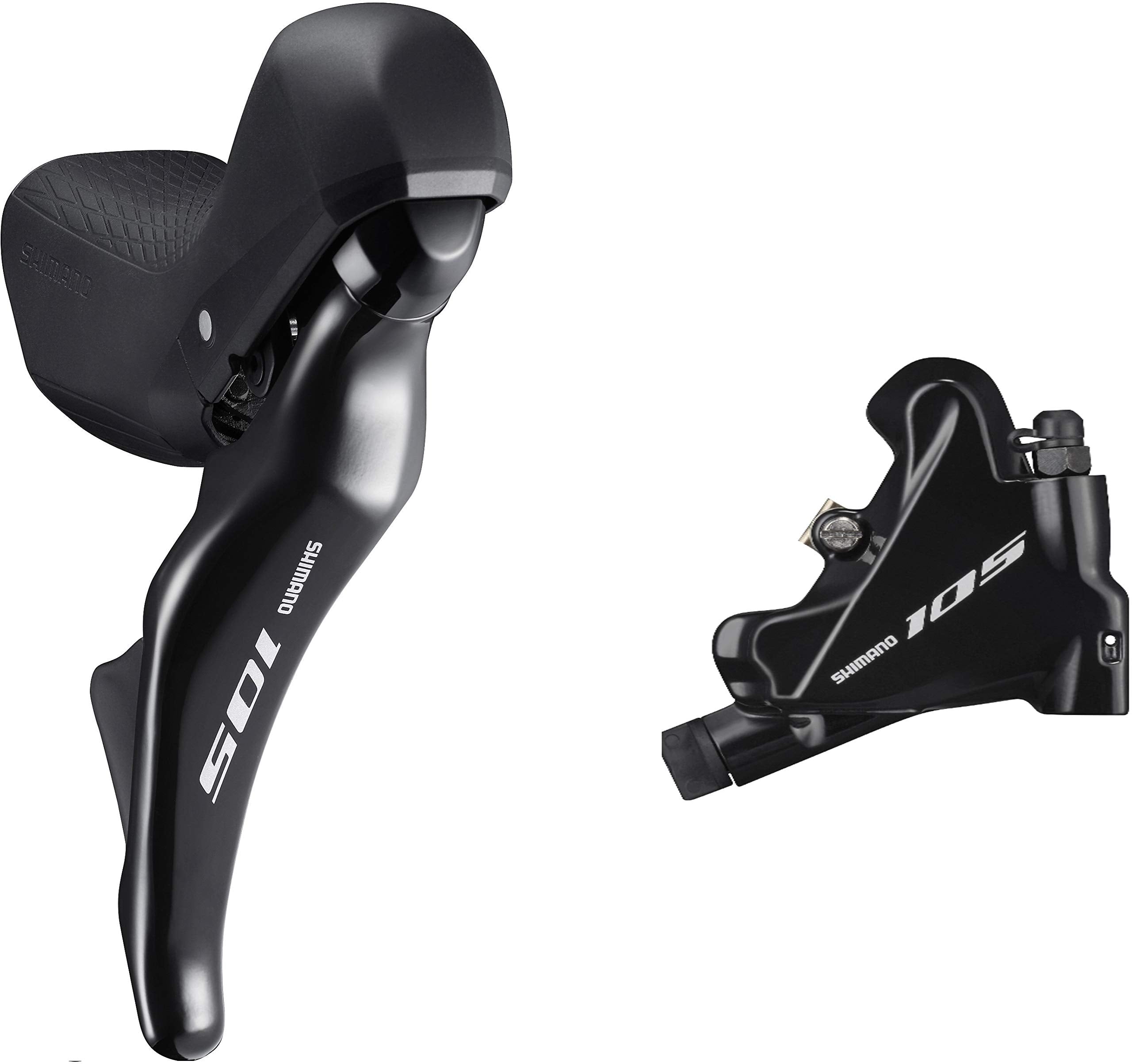 Shimano ST-R7025 105 hydraulic disc STI set, flat mount calliper, left rear, black