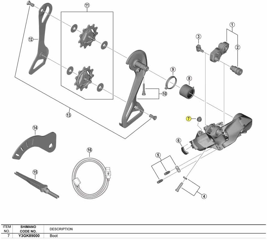 Shimano RD-R9250 boot