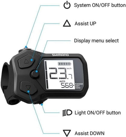 Shimano SC-EN500 cycle computer, 22.2 mm clamp