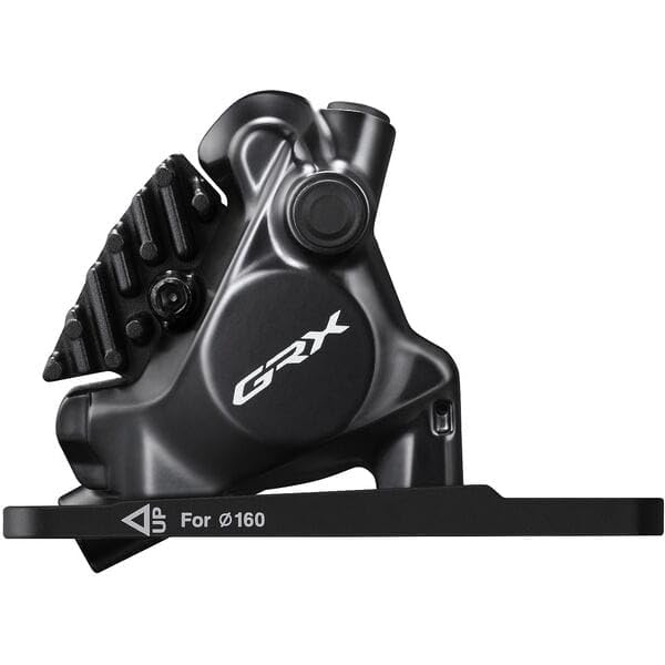 Shimano BR-RX820 GRX calliper, flat mount, with adapter for 140/160 mm, front