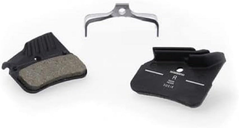 Shimano N03A disc pads and spring, alloy back with cooling fins, resin