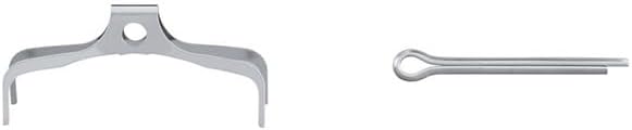 Shimano H03A disc pads and spring, alloy back with cooling fins, resin