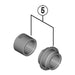 Shimano FH-R7070 left hand lock nut and cone with dust cover