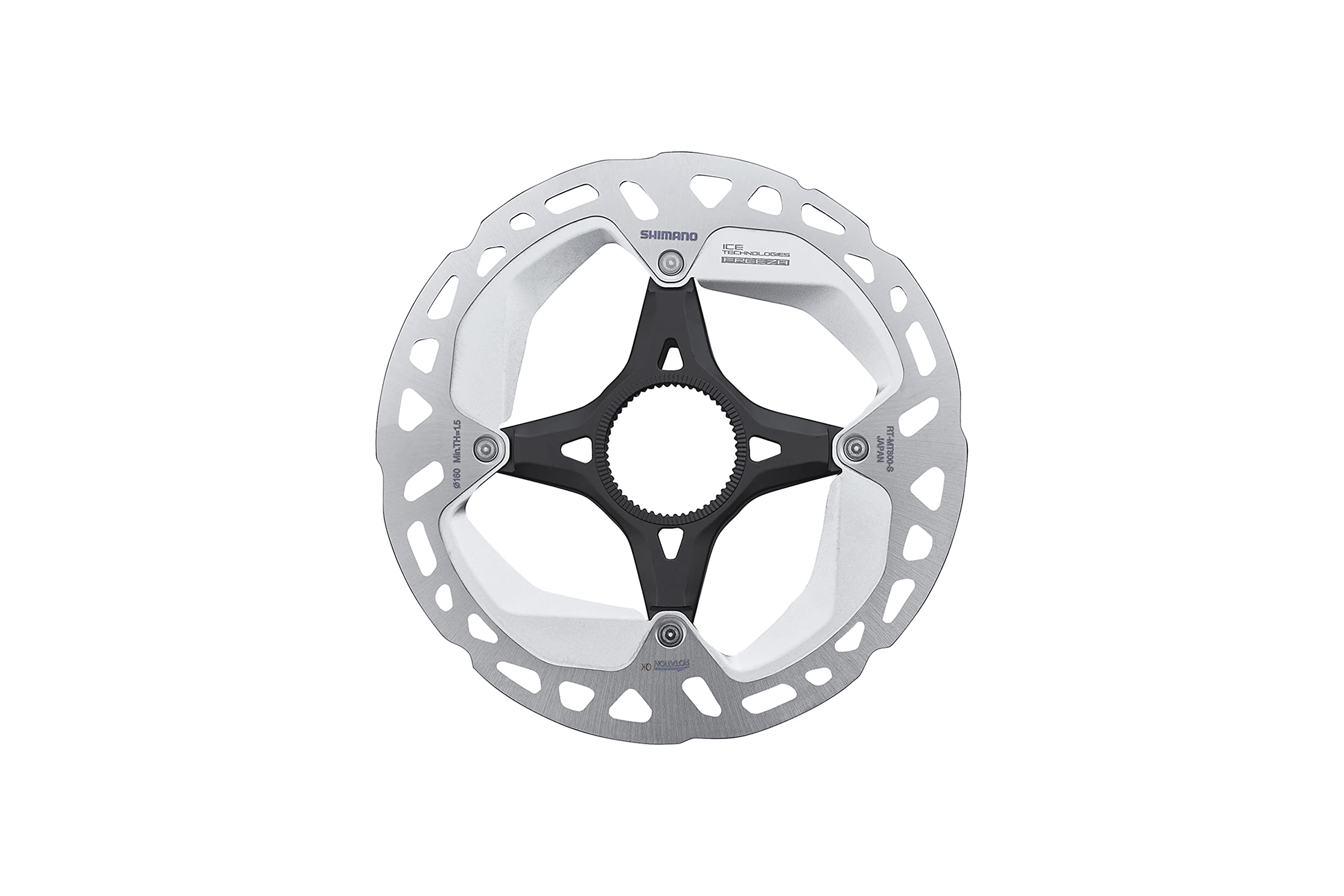 Shimano RT-MT800 disc rotor with external lockring, Ice Tech FREEZA, 160 mm