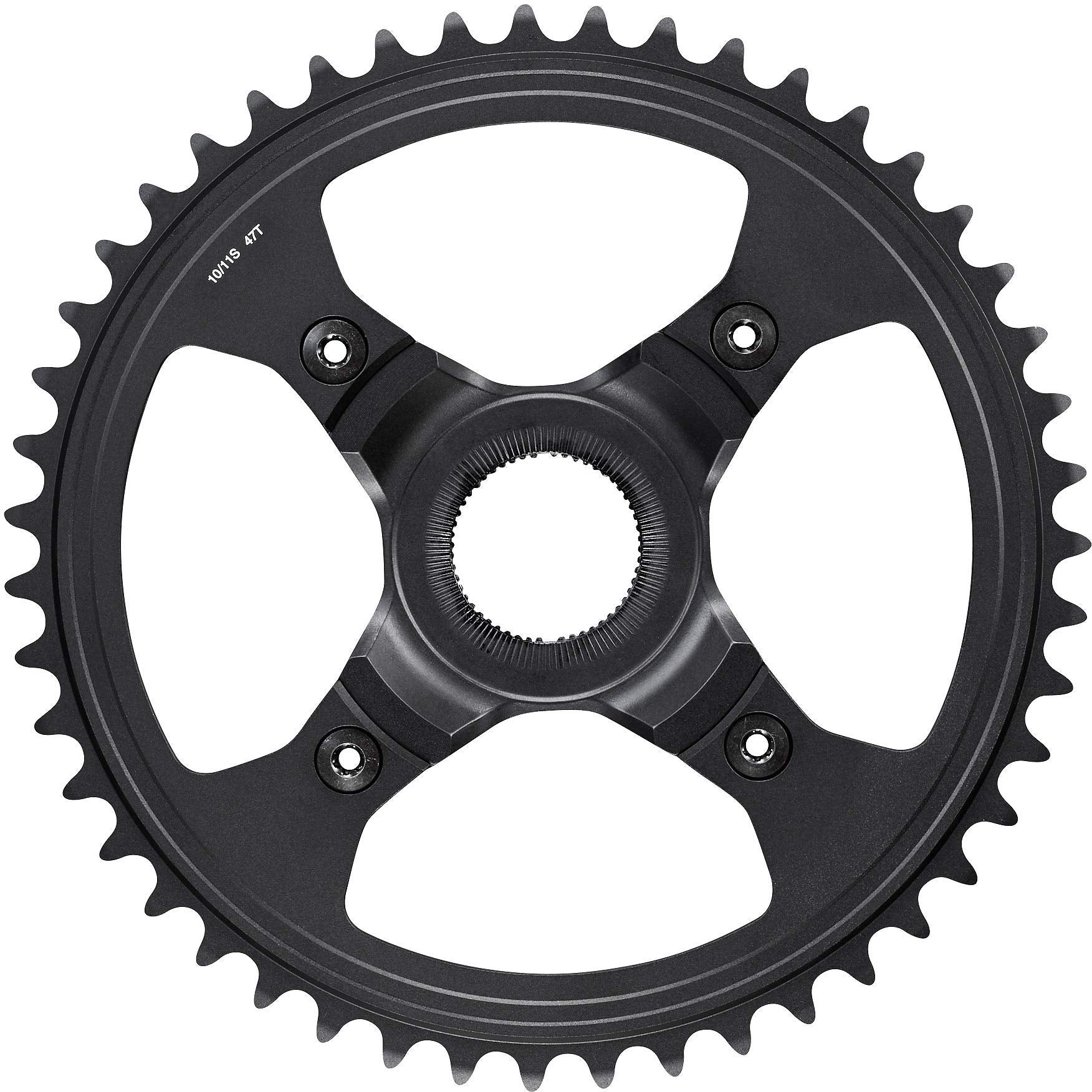 Shimano SM-CRE80-R chainring, 47T for chainline 50 mm, without chainguard, black