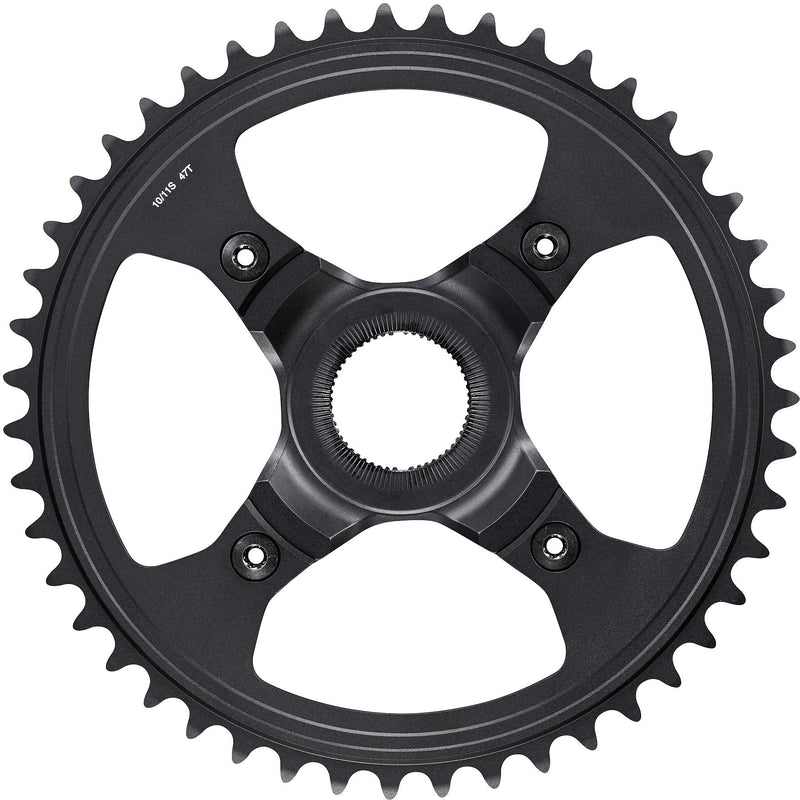 Shimano SM-CRE80-R chainring, 47T for chainline 50 mm, without chainguard, black