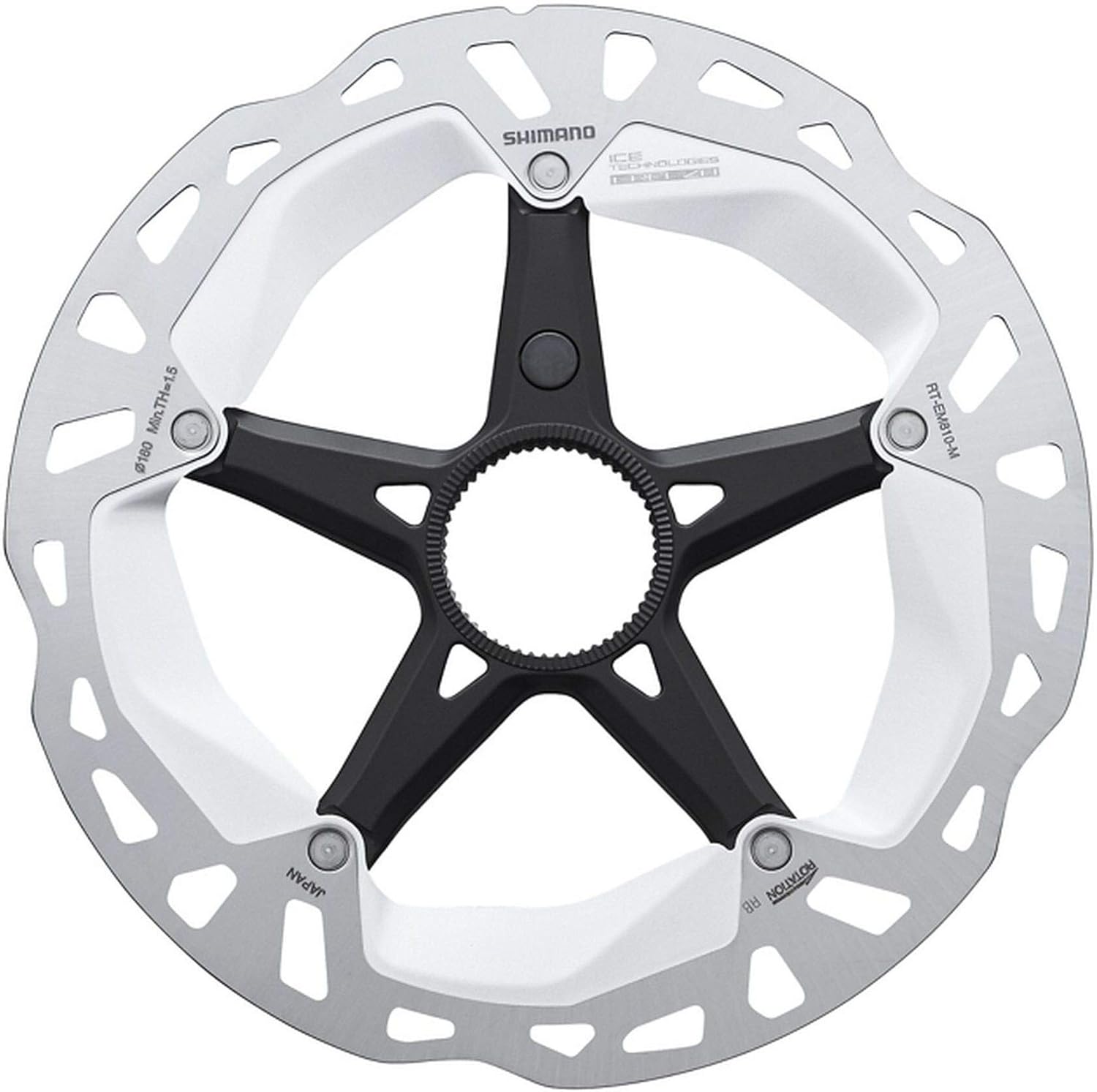 Shimano RT-EM810 Steps rotor, internal lockring and magnet, Ice Tech, 160 mm