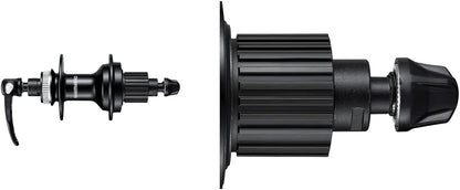 Shimano FH-MT500 12-speed freehub, Centre Lock disc mount, 32H, Q/R 135mm axle, black