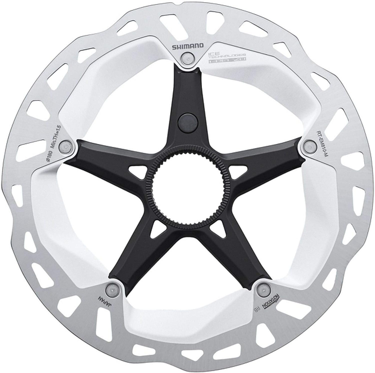 Shimano RT-EM810 Steps rotor, external lockring and magnet, Ice Tech FREEZA, 180 mm