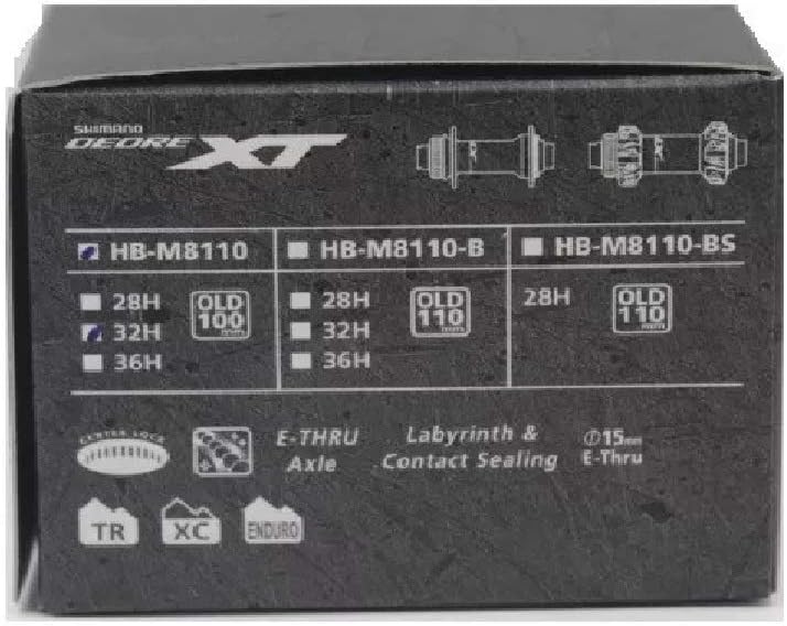 Shimano HB-M8110 XT - Centre Lock disc mount - 32H - 15x110mm axle