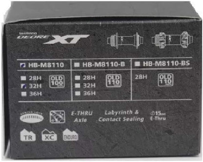 Shimano HB-M8110 XT - Centre Lock disc mount - 32H - 15x110mm axle