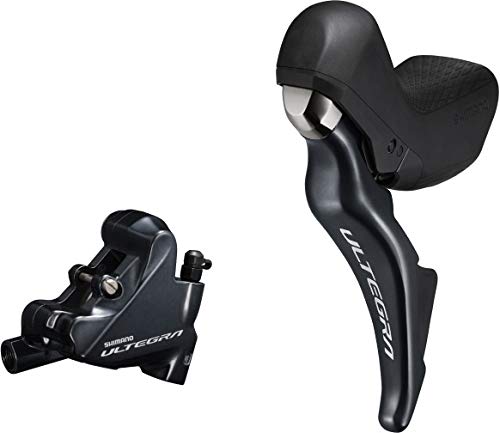 Shimano ST-R8025 Ultegra 2-spd short reach STI bled with BR-R8070 calliper, left rear