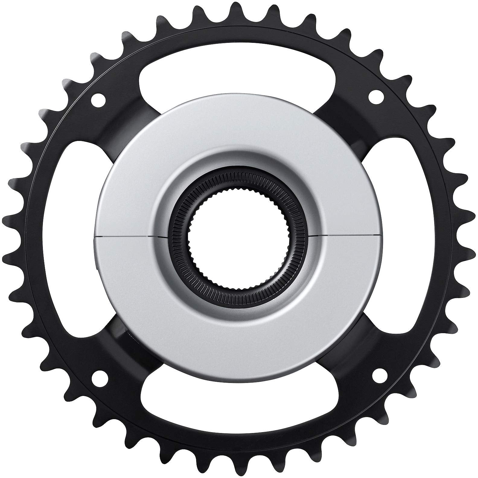 Shimano SM-CRE61 STEPS chainring, silver, 38T without chainguard