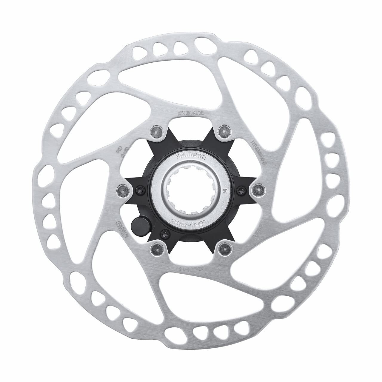 Shimano RT-EM600 Steps Center Lock disc rotor, external lockring and magnet - 160 mm