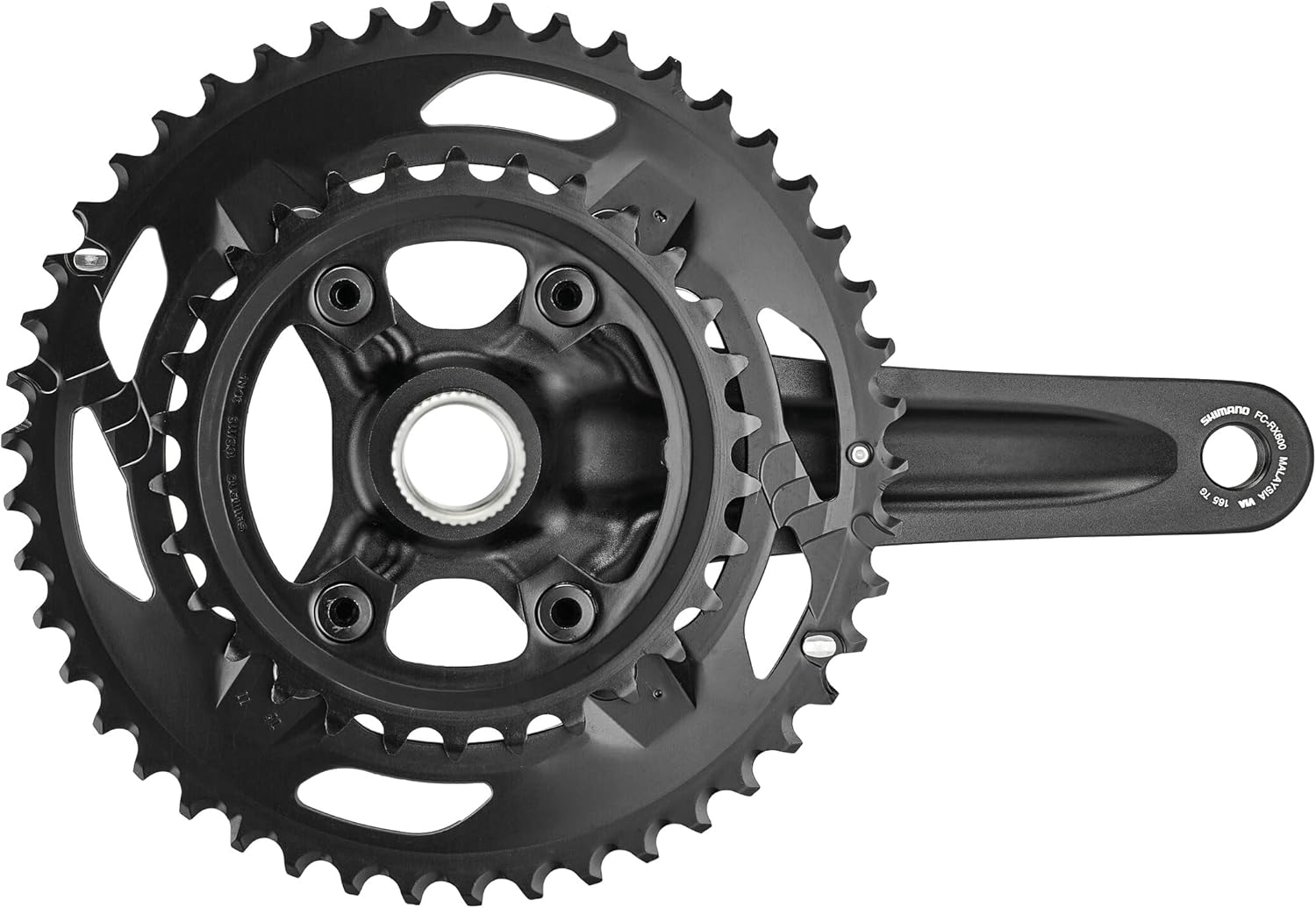 Shimano FC-RX600 GRX chainset 46 / 30, double, 11-speed, 2 piece design, 165 mm