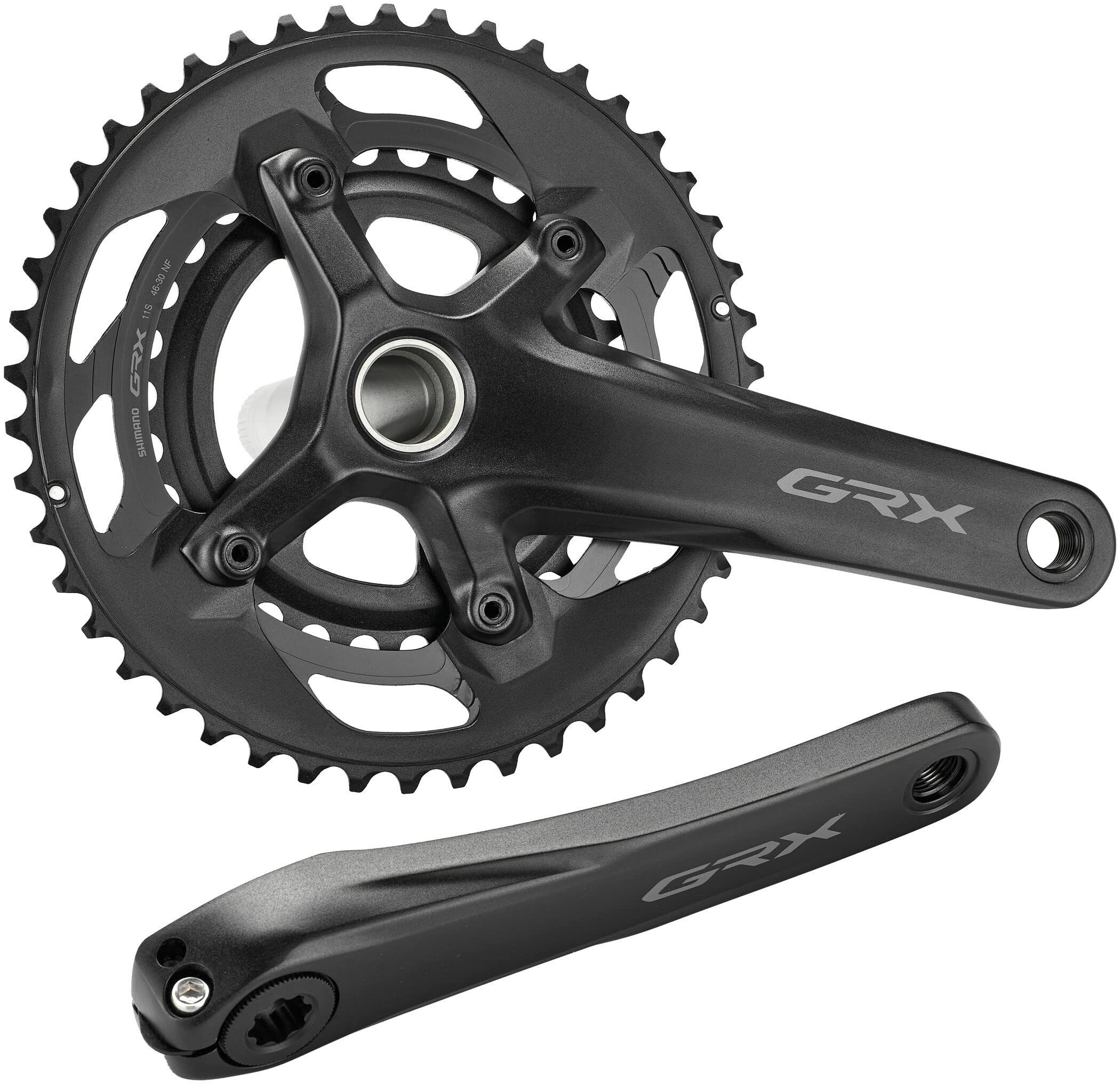 Shimano FC-RX600 GRX chainset 46 / 30, double, 11-speed, 2 piece design, 165 mm