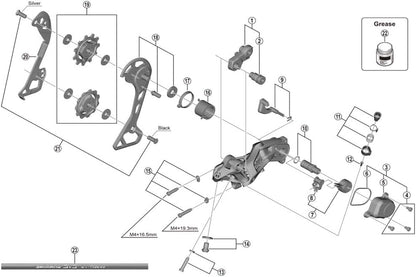 Shimano RD-RX812 cable fixing bolt and plate