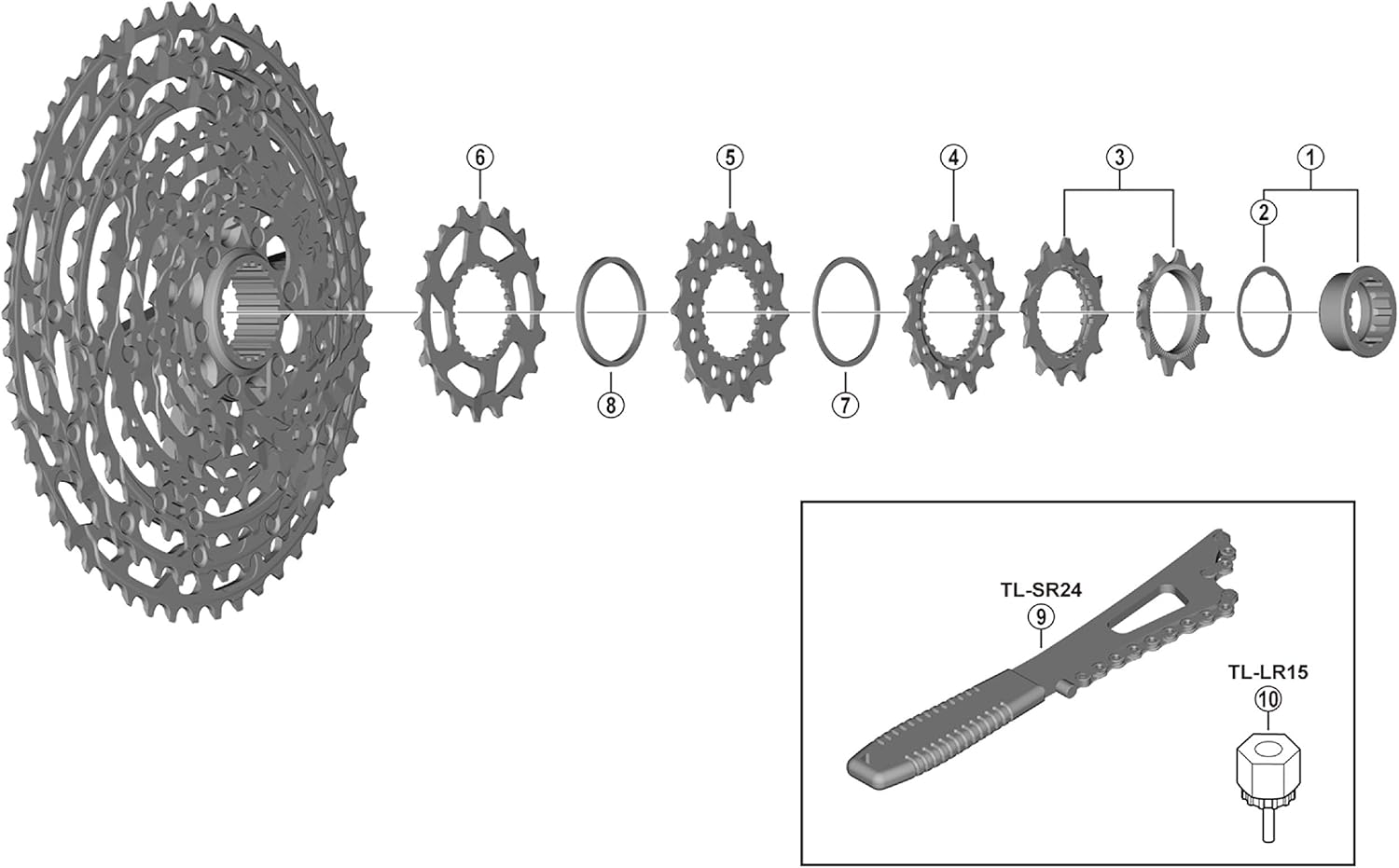 Shimano CS-M7100 spacer A