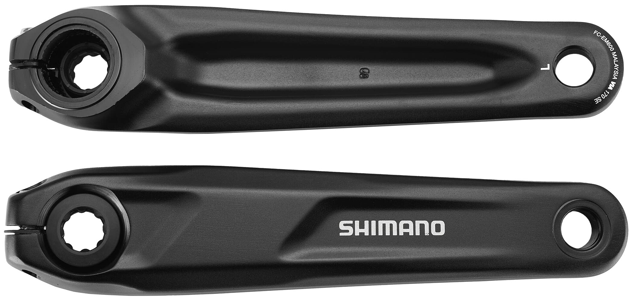 Shimano FC-EM600 crank arm set, 175 mm, without chainguard