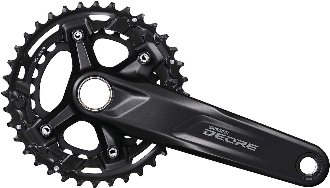 Shimano FC-M4100 Deore chainset, 10-speed, 51.8 mm Boost chainline, 36/26T, 175 mm