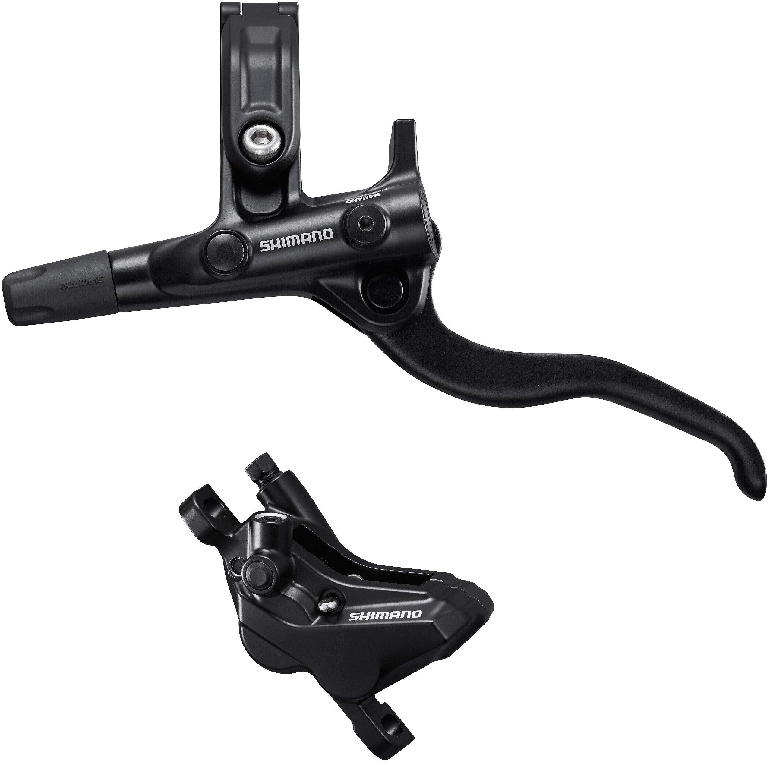 Shimano BR-MT420/BL-M4100 Deore bled brake lever/post mount 4 pot calliper, rear left