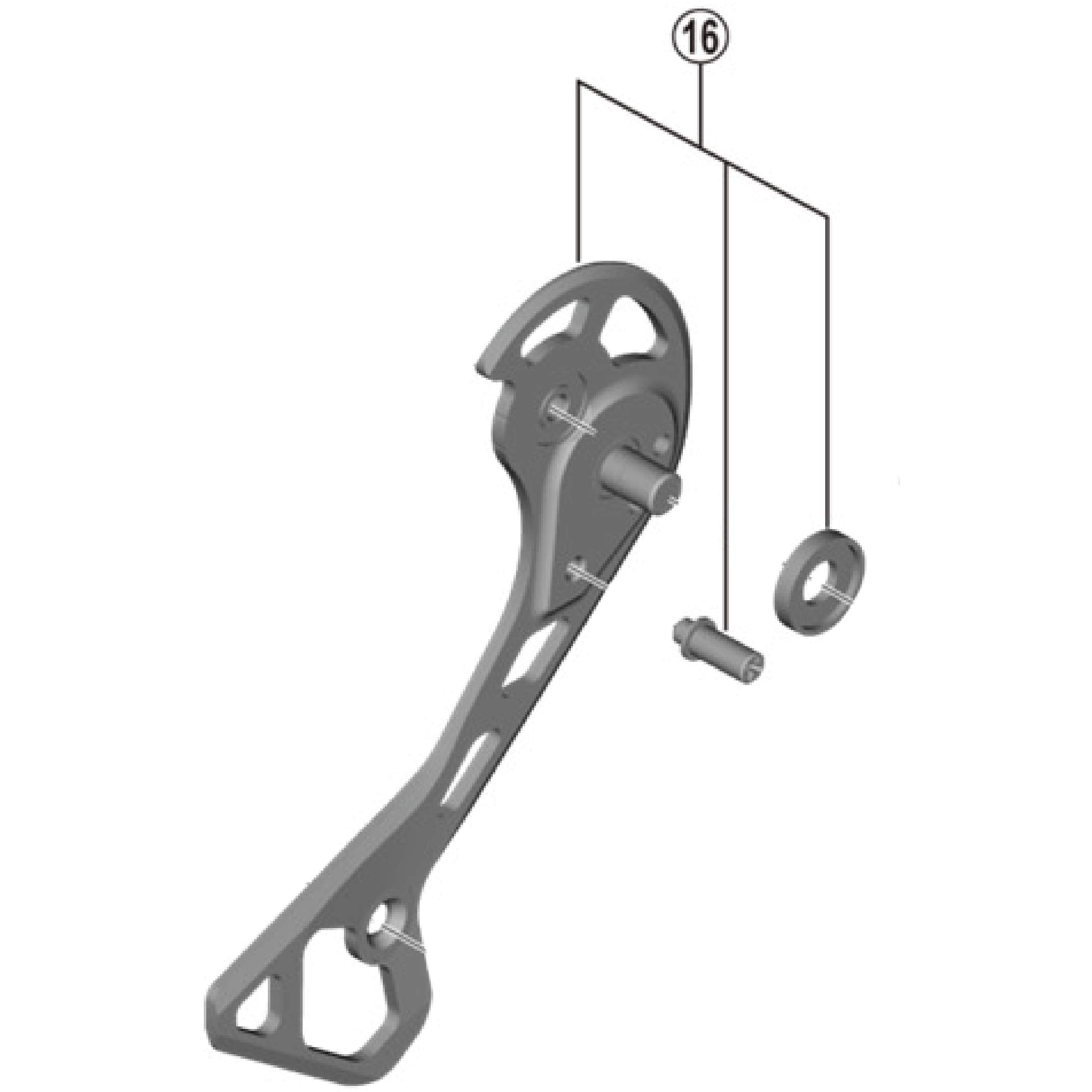 Shimano RD-RX817 outer plate assembly