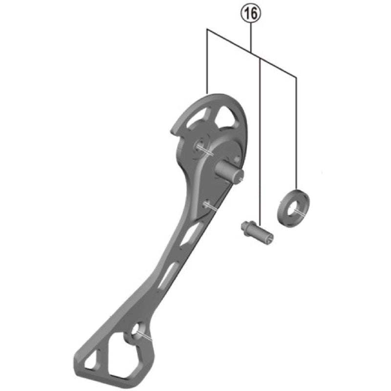 Shimano RD-RX817 outer plate assembly