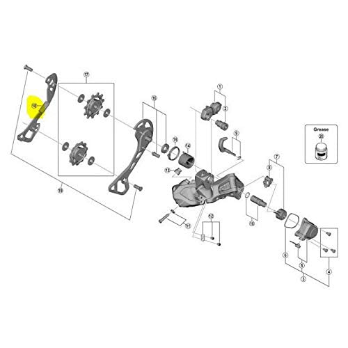 Shimano RD-RX817 inner plate
