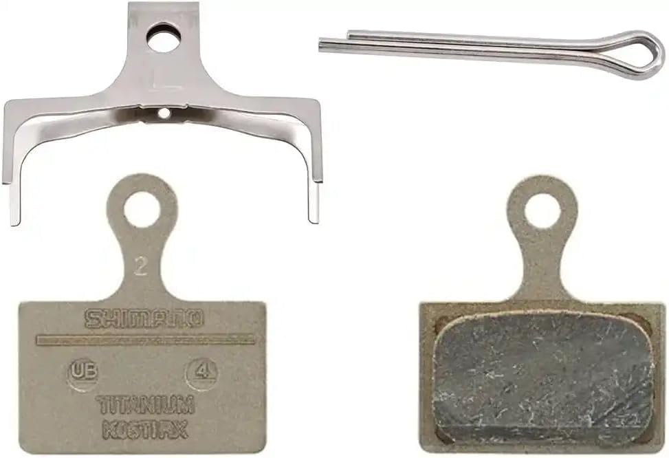 Shimano K05TI-RX disc pads and spring, titanium back, resin